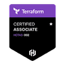 Terraform Associate developer certificate logo
