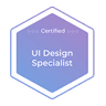 UI Design Specialist developer certificate logo