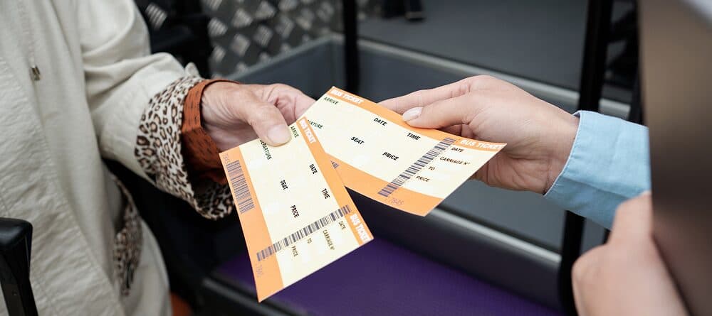 Ticket seller travel booking interface