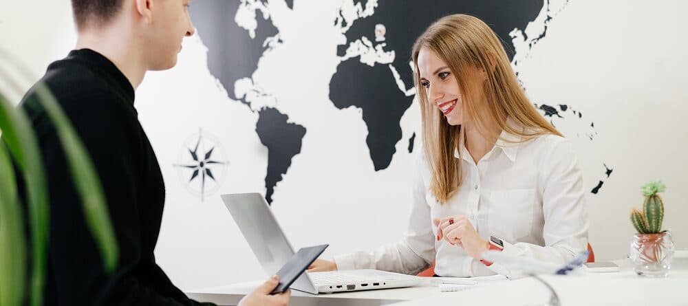 Travel agency planning trip bookings