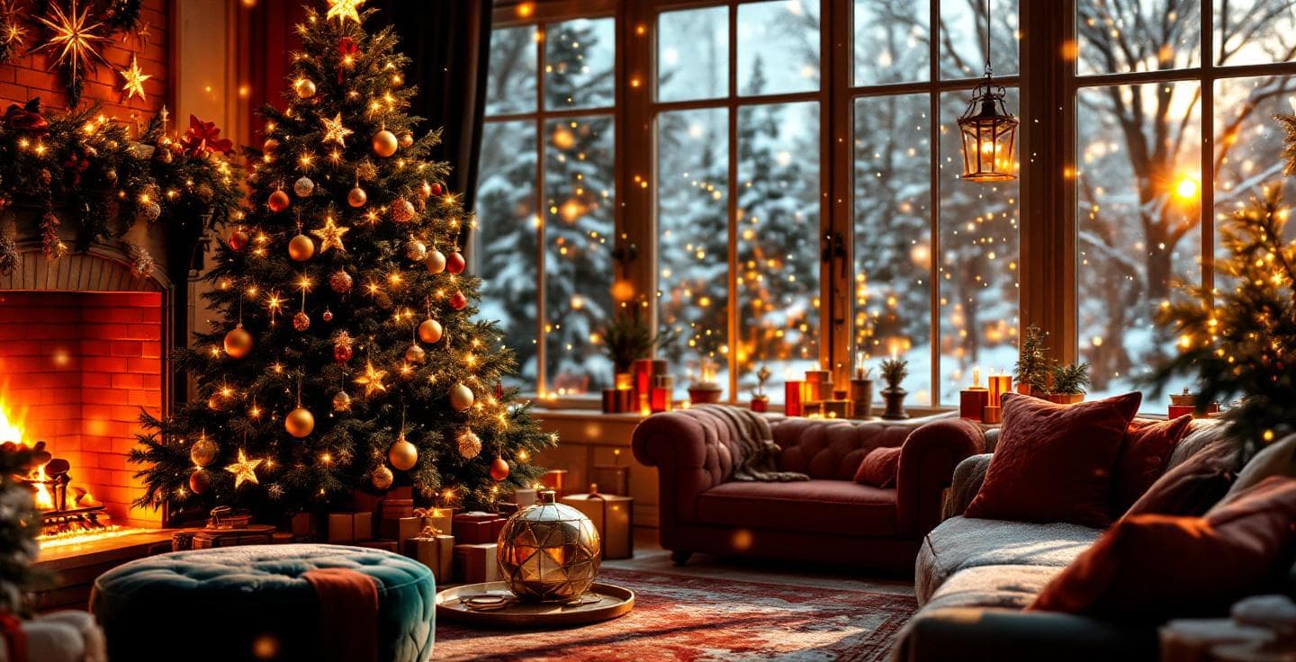 Holiday greeting banner