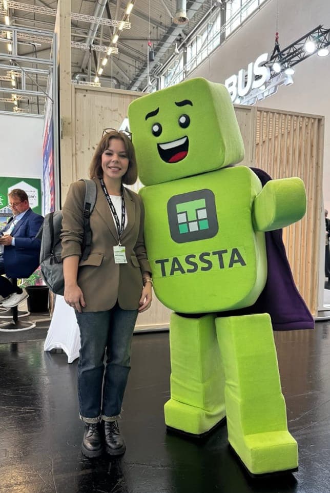 Elinext team at an industry event