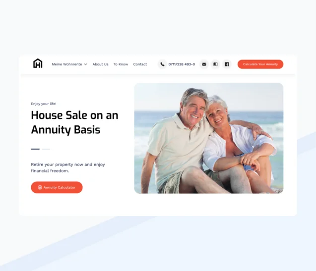 Banner design on the website