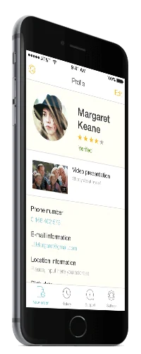 Caregiver profile section