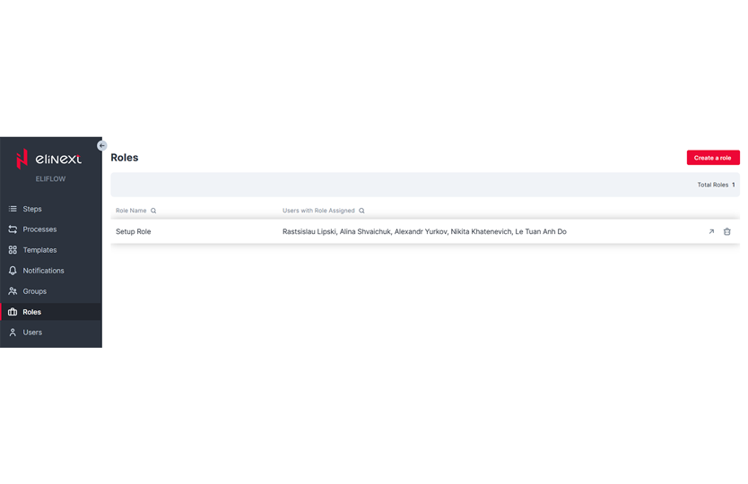 Business Process Automation application screen 6
