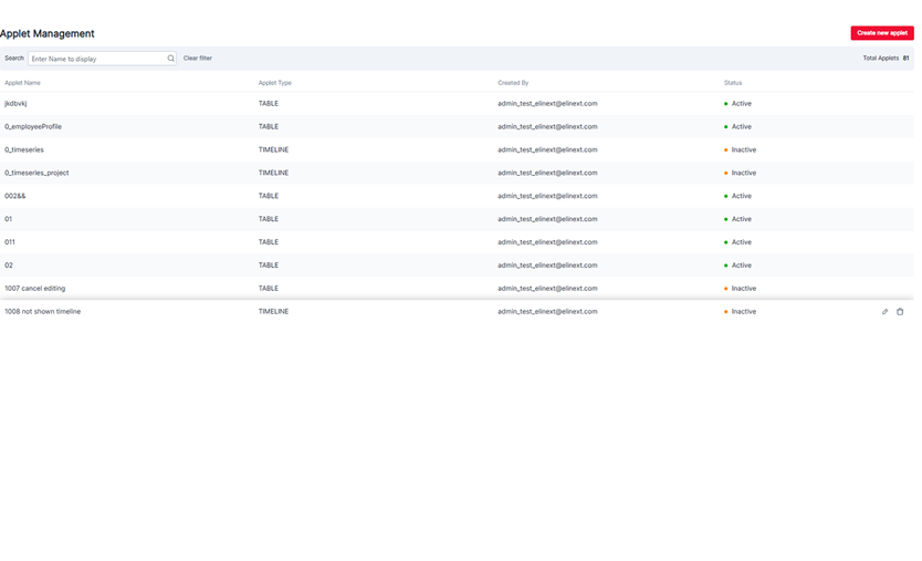 Elinext Data Visualization App Development dashboard screen 10