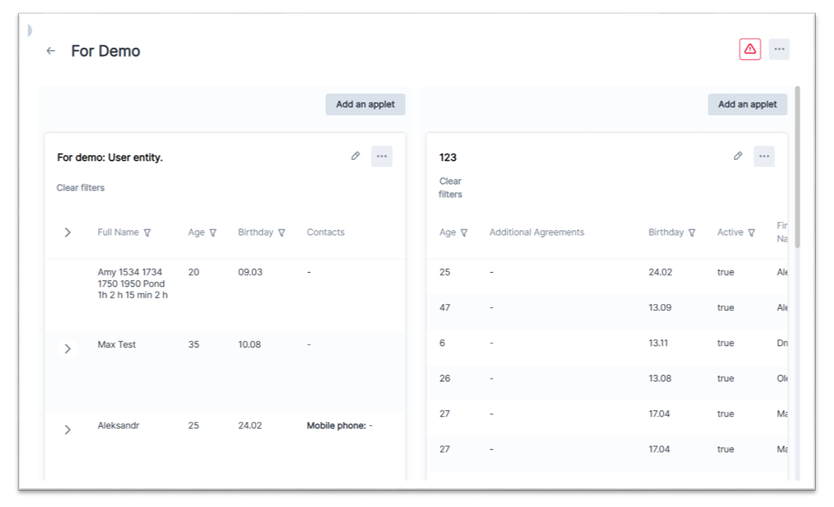 Elinext Data Visualization App Development dashboard screen 5