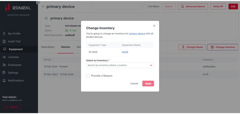 Elinext Inventory Management app screenshot 17