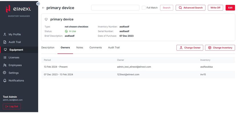 Elinext Inventory Management app screenshot 24