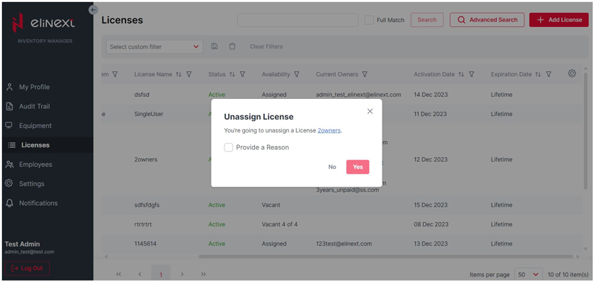 Elinext Inventory Management app screenshot 31