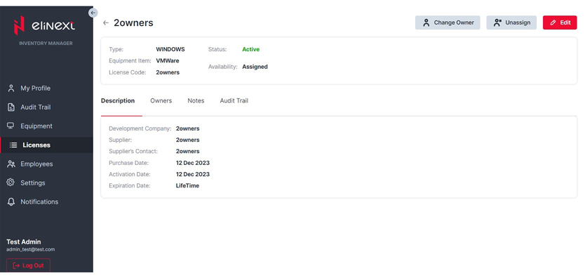 Elinext Inventory Management app screenshot 32