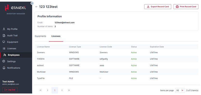 Elinext Inventory Management app screenshot 40