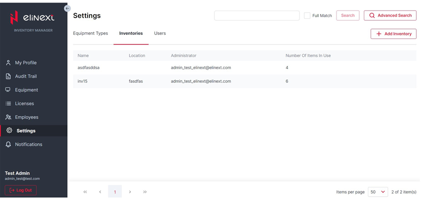 Elinext Inventory Management app screenshot 43