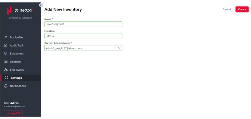 Elinext Inventory Management app screenshot 44