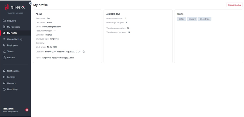 Elinext Leave Management App Development 1