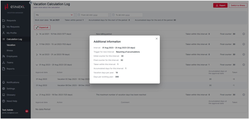 Elinext Leave Management App 13