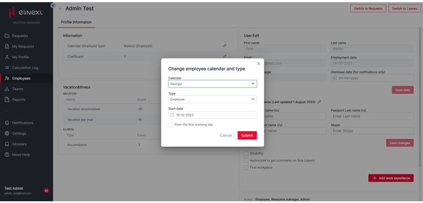 Leave Management App 18