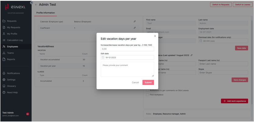 Leave Management App 20