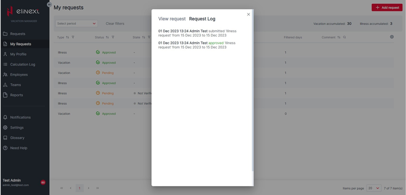 Elinext Leave Management App Development 4