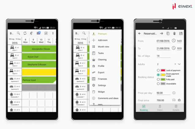 Booking calendar