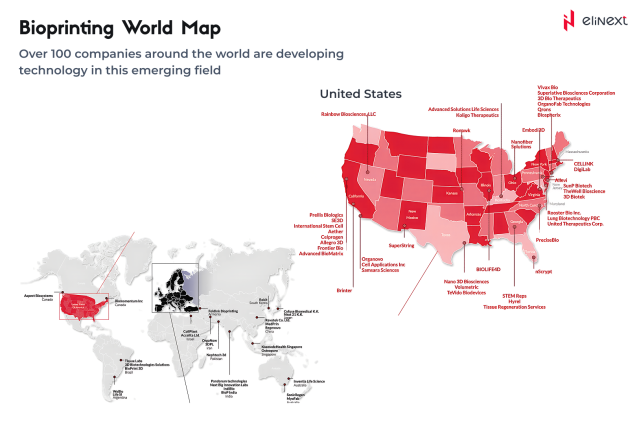 Bioprinting World Map