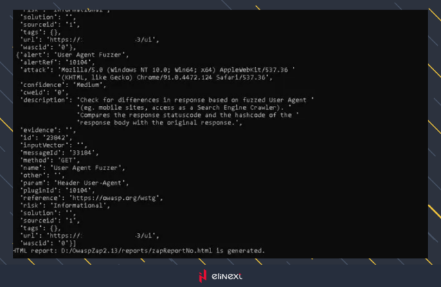 Analyze the scan results and take appropriate actions to fix the vulnerabilities found
