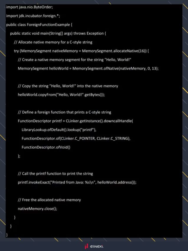 Improved Foreign Function & Memory API