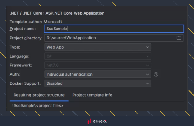 Creating a project .NET