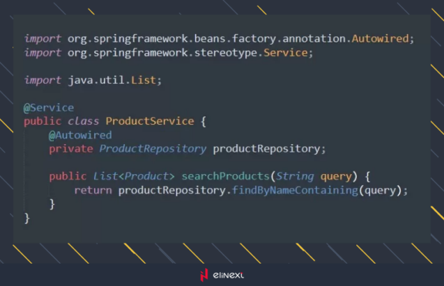 Service Layer for Search Operations