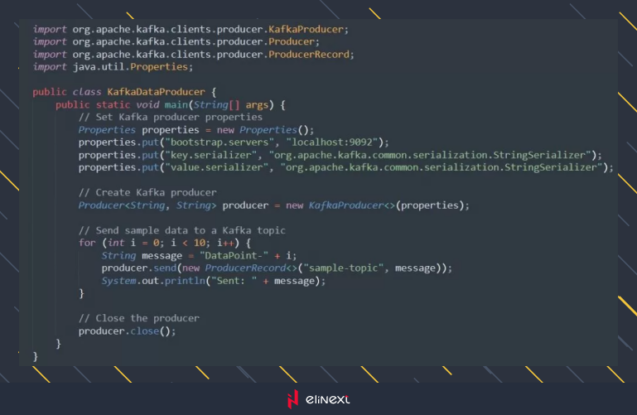Now let's kick off the construction of our real-time stream processing application with a Kafka producer in Java.