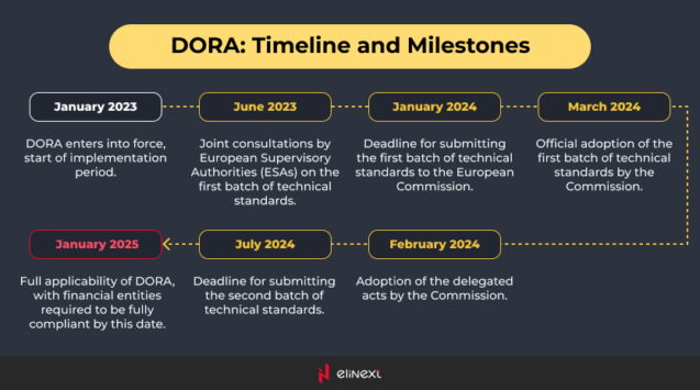dora timeline and milestones
