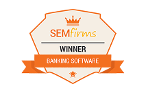 Banking software award badge