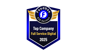 Full-service development company Feedbax badge