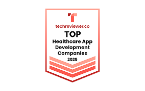 Top healthcare app development companies in 2025 badge
