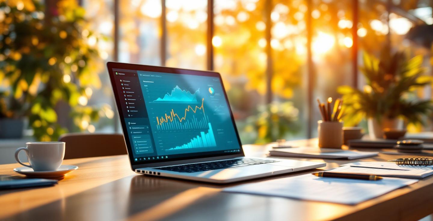 Accounting software dashboard