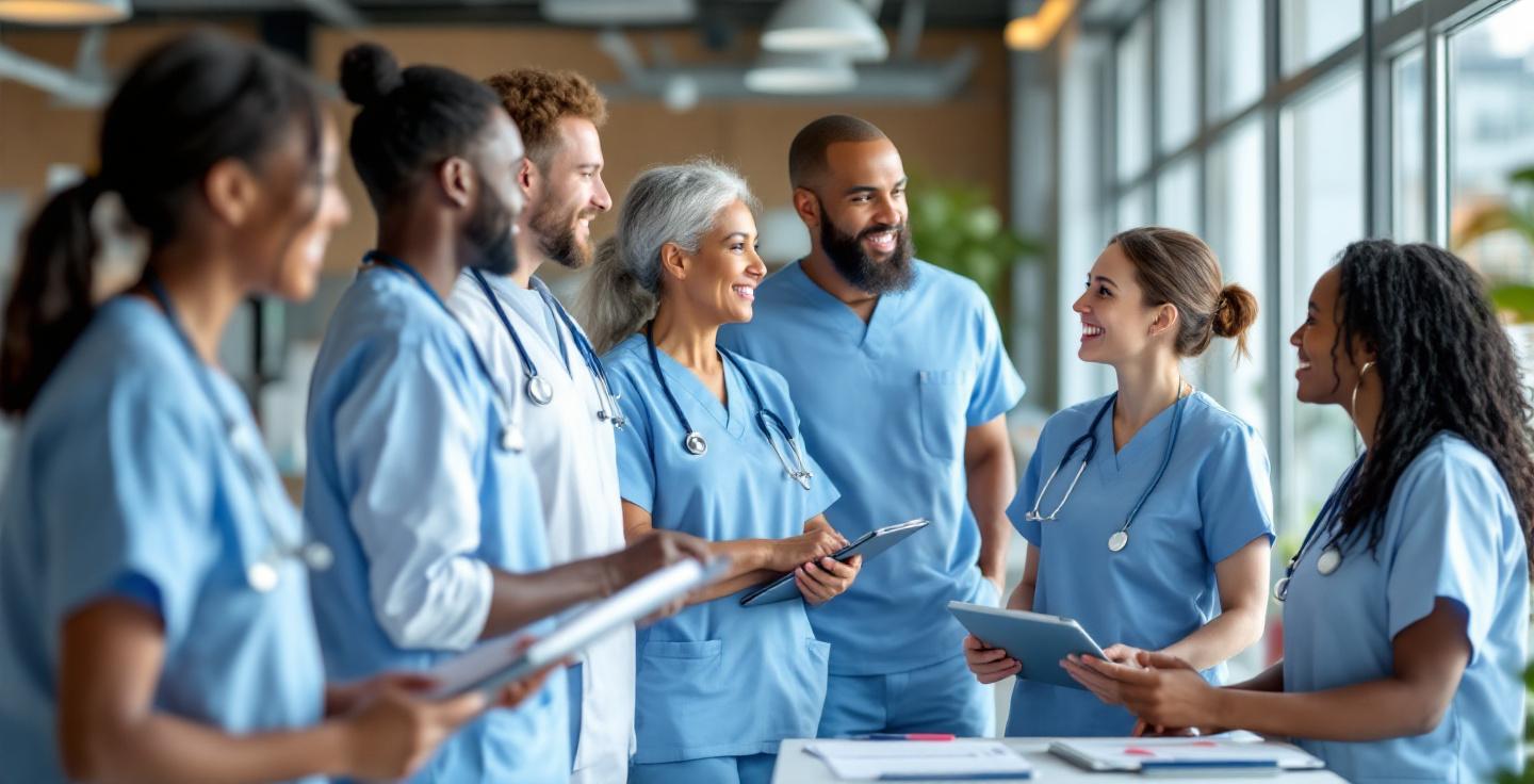 Healthcare team discussion