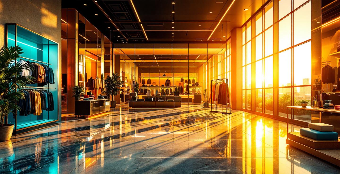modern showroom interior