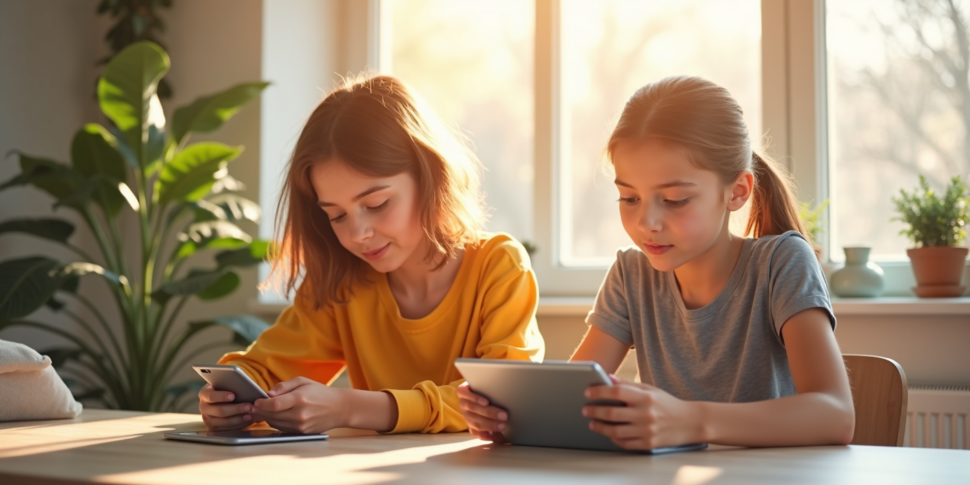 Kids using fintech apps